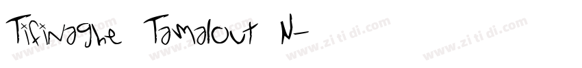 Tifinaghe Tamalout N字体转换